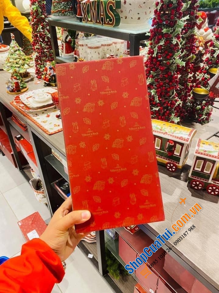 SET 4 món hũ VILLEROY BOCH NOEL ( 3 hũ + 1 đĩa)