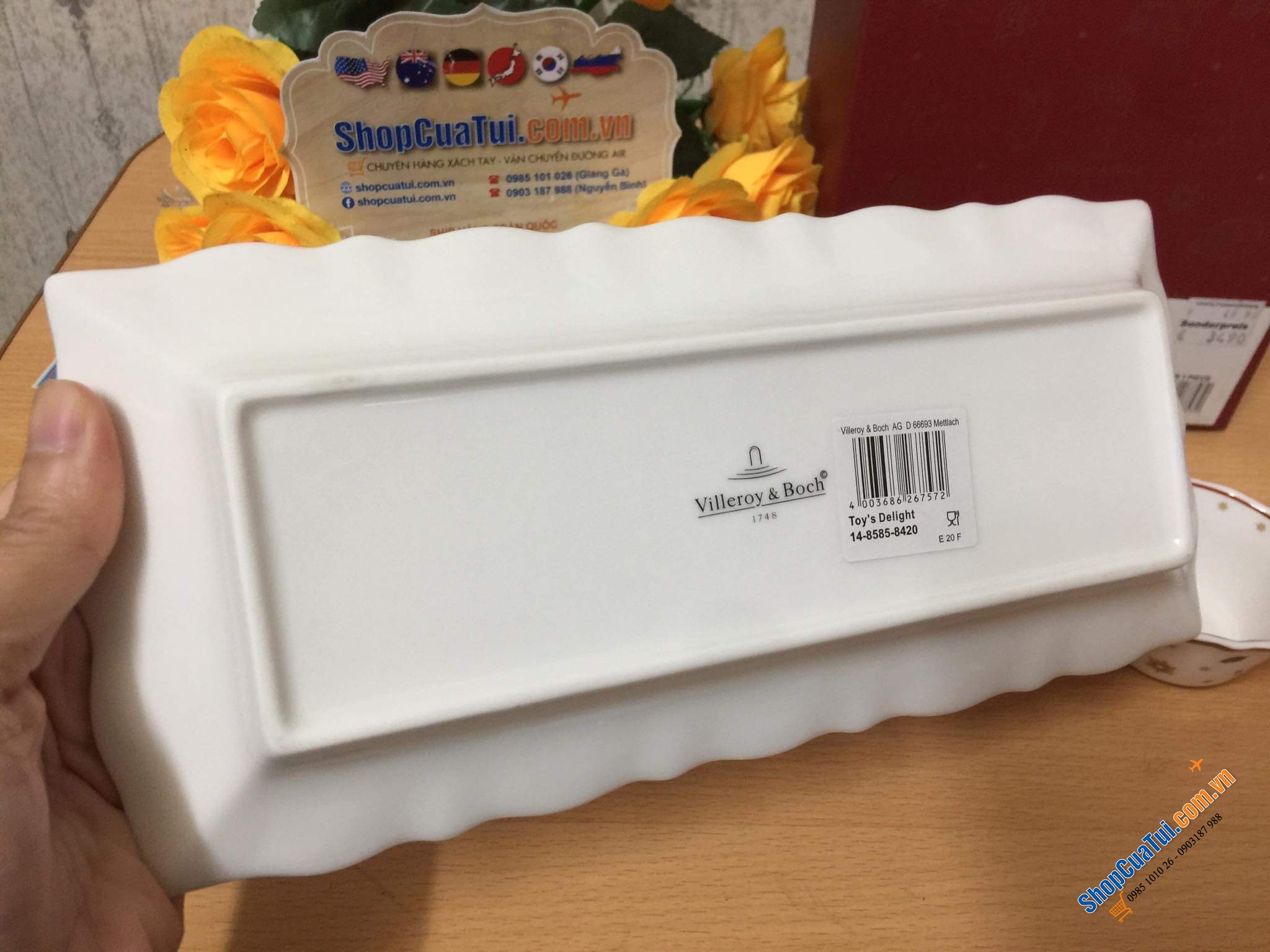 SET 4 món hũ VILLEROY BOCH NOEL ( 3 hũ + 1 đĩa)