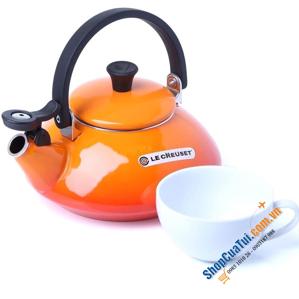 ẤM LE CREUSET ZEN 1.5 lít (màu cam quá đẹp)