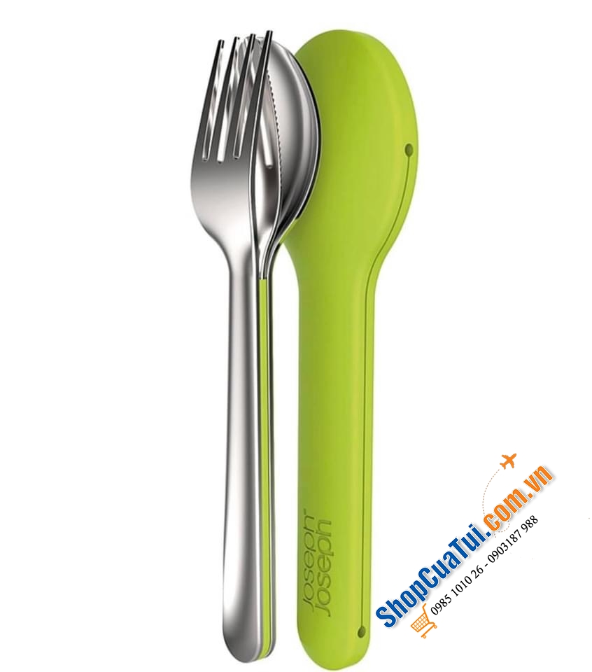 Set THÌA DĨA DAO JOSEPH JOSEPH BỎ TÚI GO EAT để đem đi làm, đi học, hay du lịch.