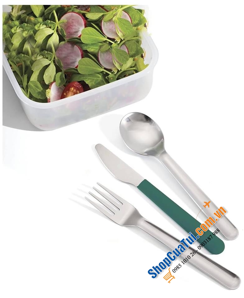 Set THÌA DĨA DAO JOSEPH JOSEPH BỎ TÚI GO EAT để đem đi làm, đi học, hay du lịch.