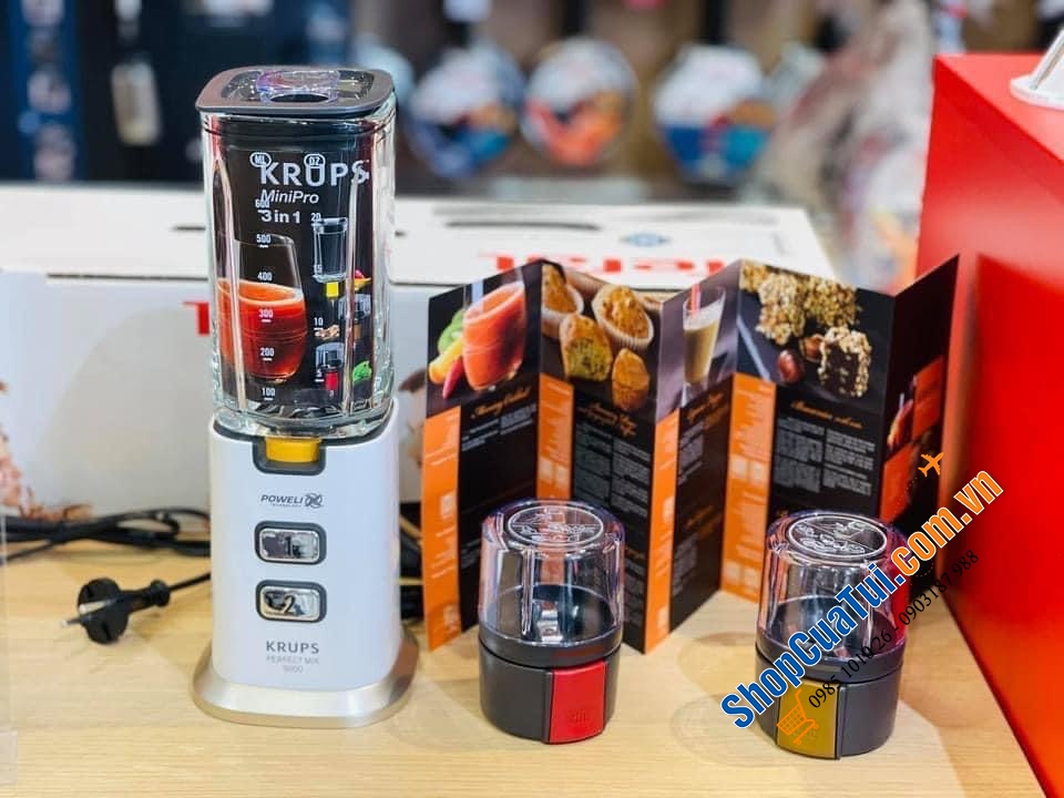 Máy xay sinh tố Krups KB3031 3in1 - model mới nhất 2020