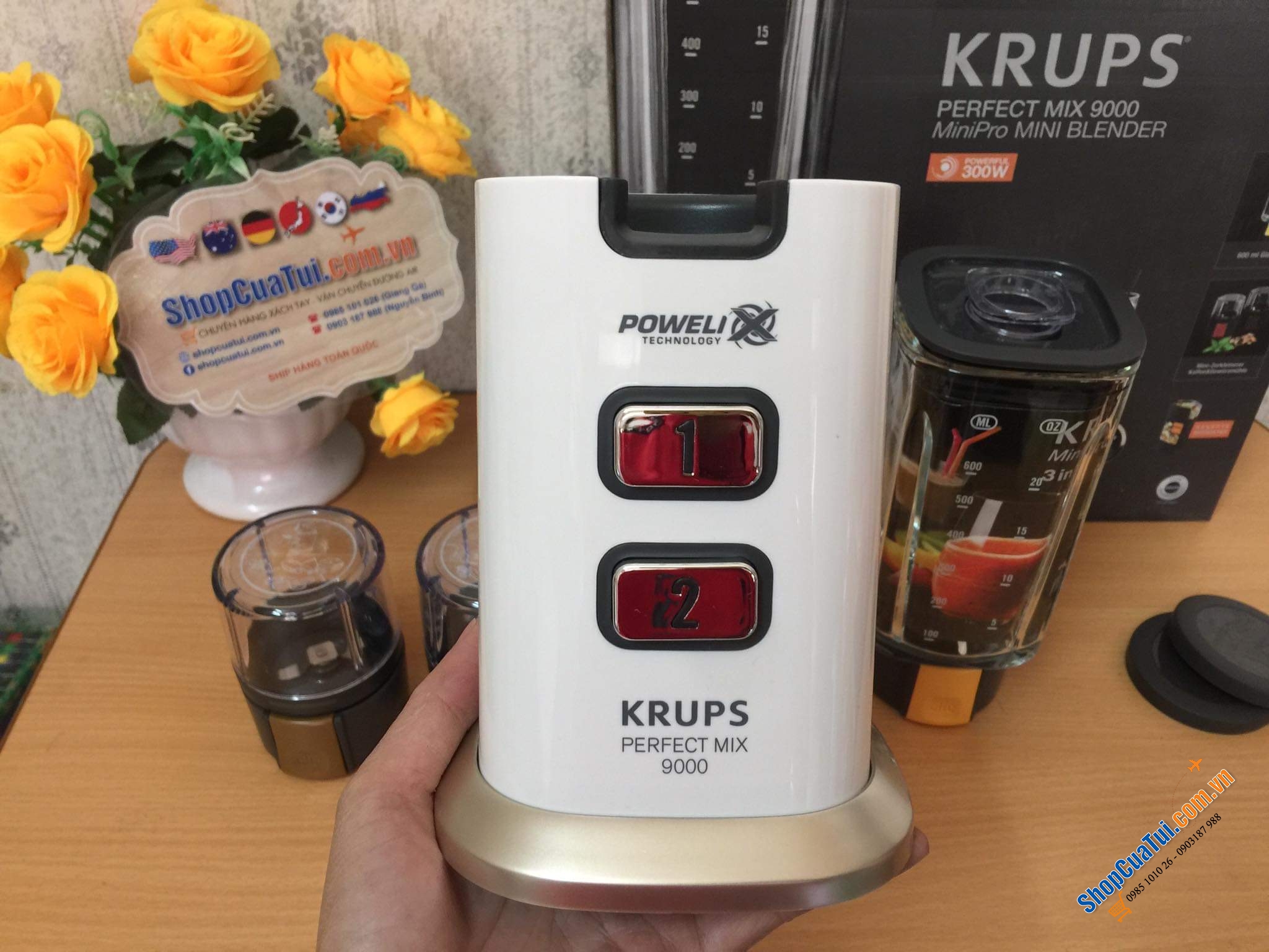 Máy xay sinh tố Krups KB3031 3in1 - model mới nhất 2020