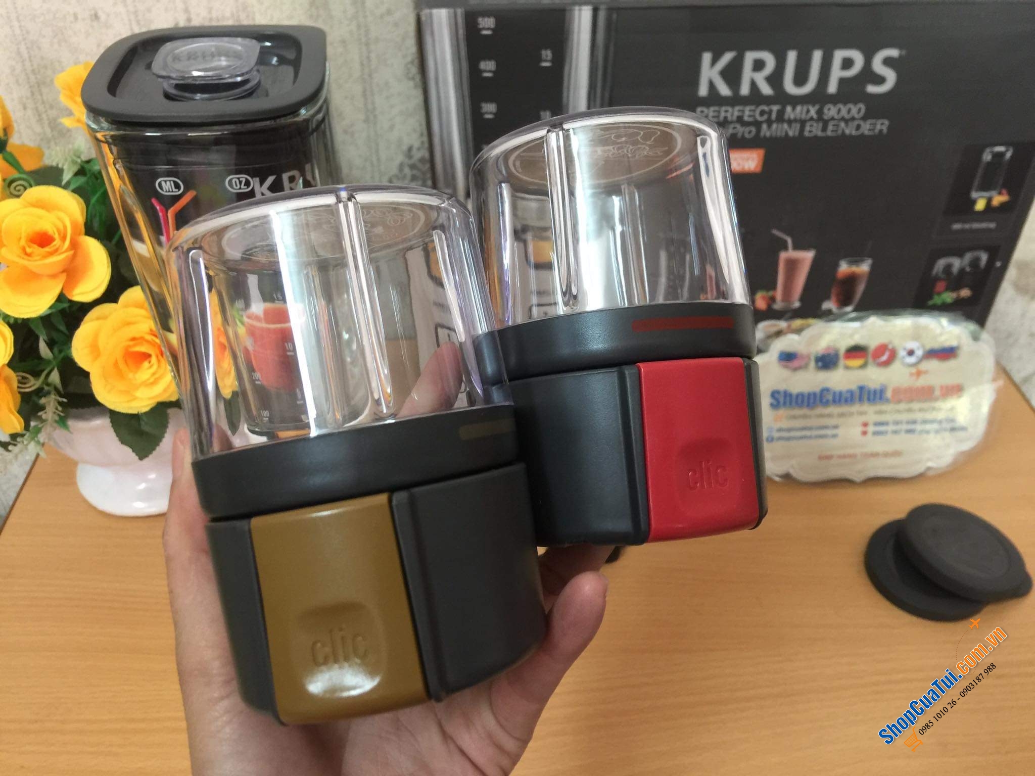 Máy xay sinh tố Krups KB3031 3in1 - model mới nhất 2020