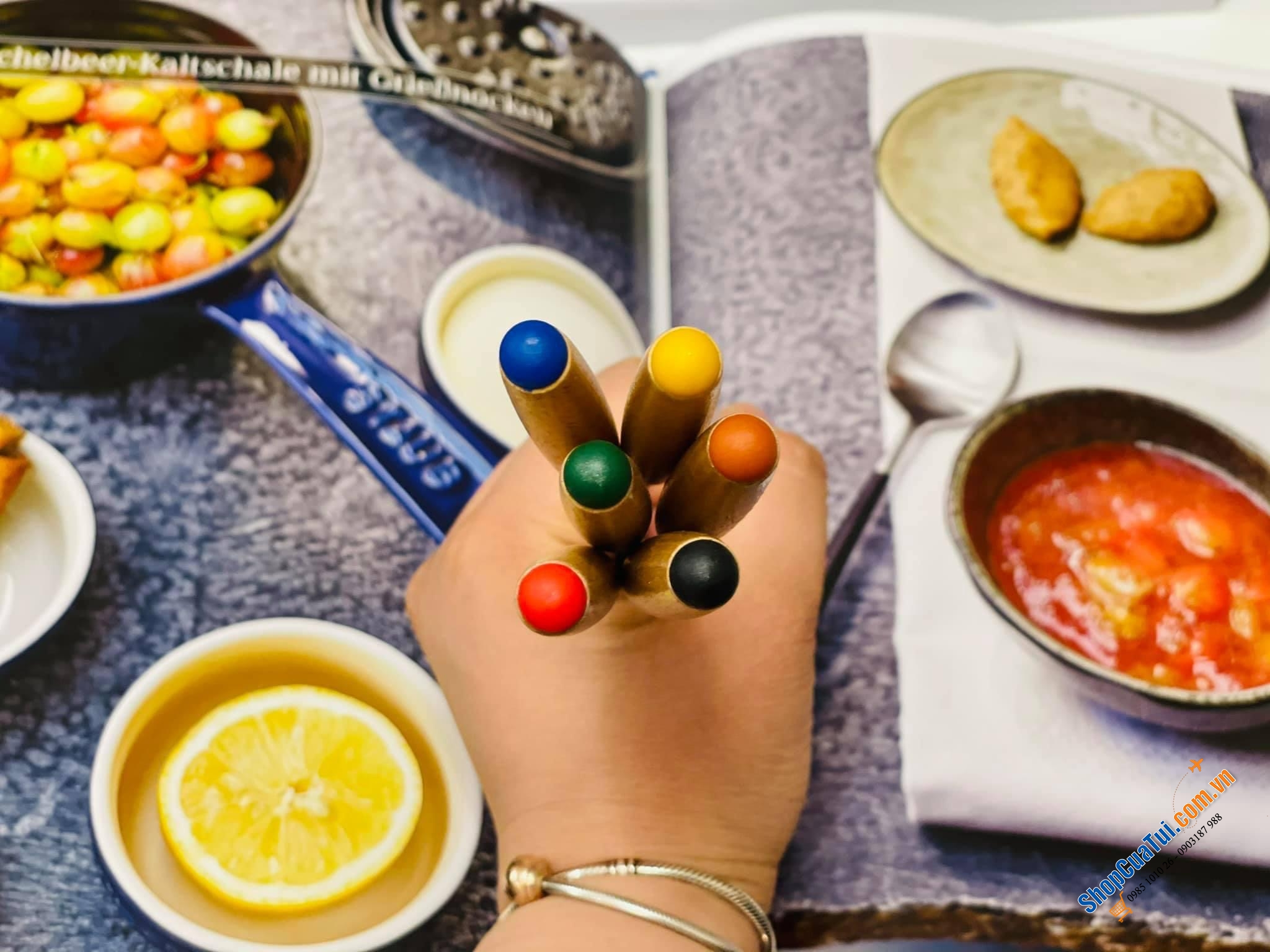 SET 6 DĨA ĂN LẨU NƯỚNG FONDUE STAUB