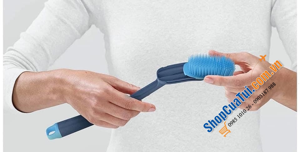 SET BÀN CHẢI - MIẾNG RỬA ĐA NĂNG JOSEPH JOSEPH CLEANTECH - MÀU XANH BIỂN.