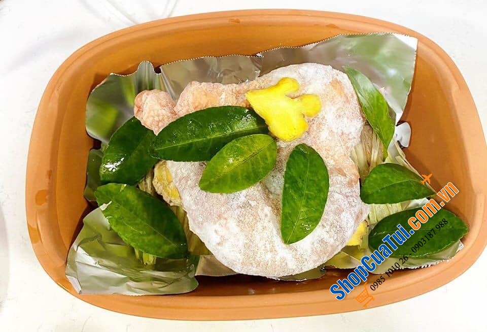 NỒI NƯỚNG GỐM ĐỨC MADE IN GERMANY RÖMERTOPF - HOẠ TIẾT NÔNG TRẠI - Kích thước 38 x 38 x 12,5 cm. Nặng 3,3 kg