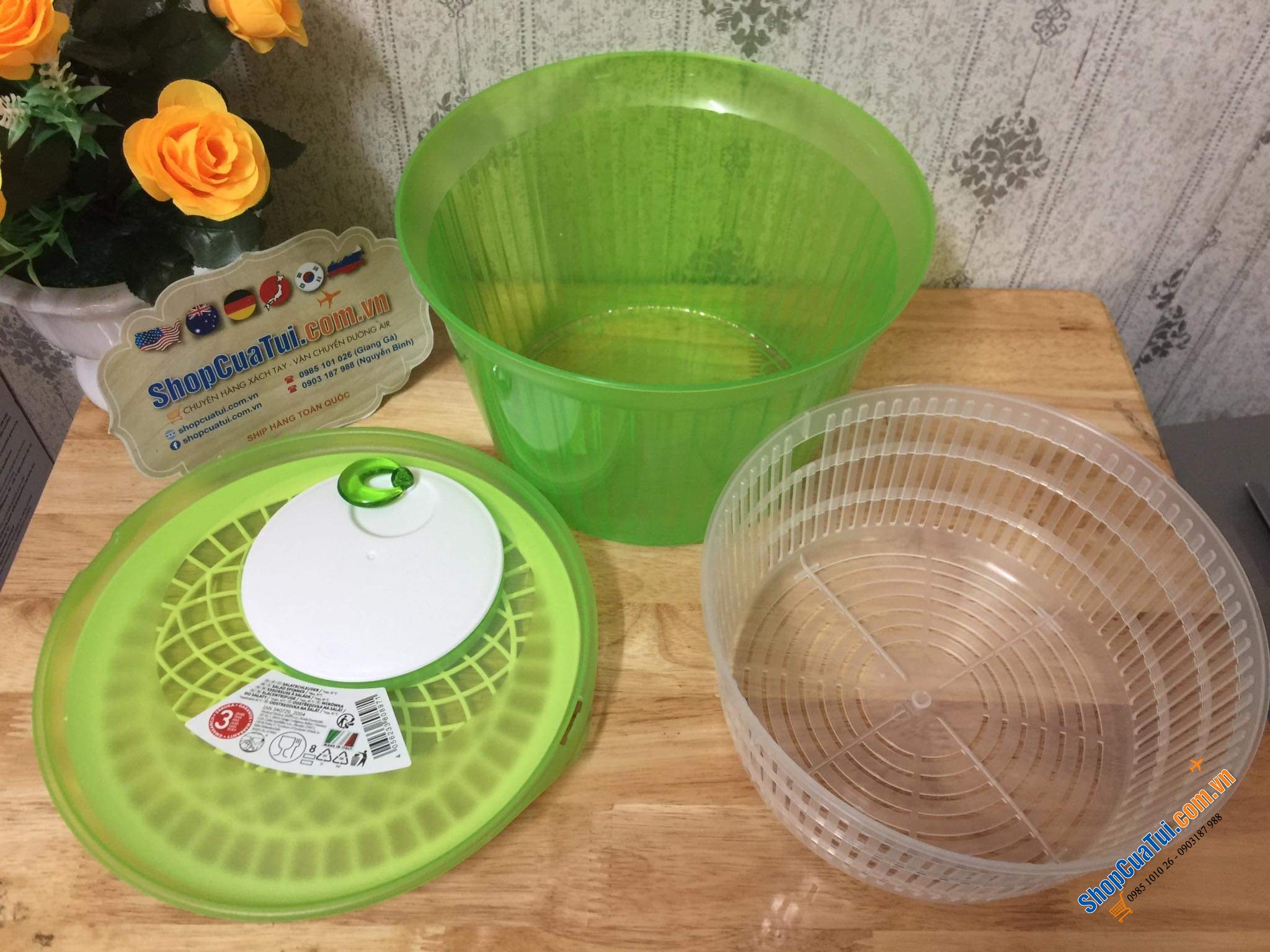 RỔ QUAY KHÔ RAU EMSA - made in Germany