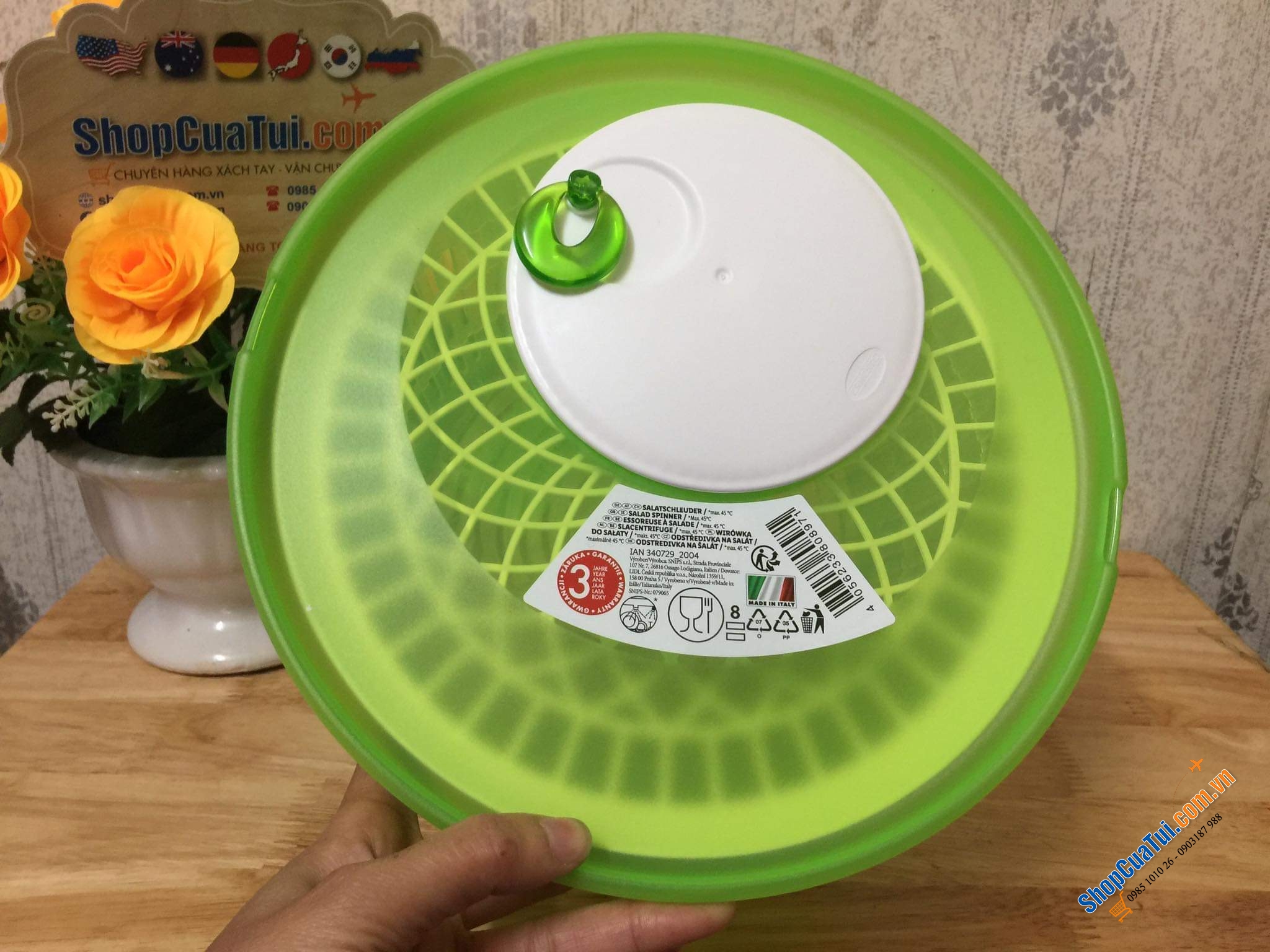 RỔ QUAY KHÔ RAU EMSA - made in Germany