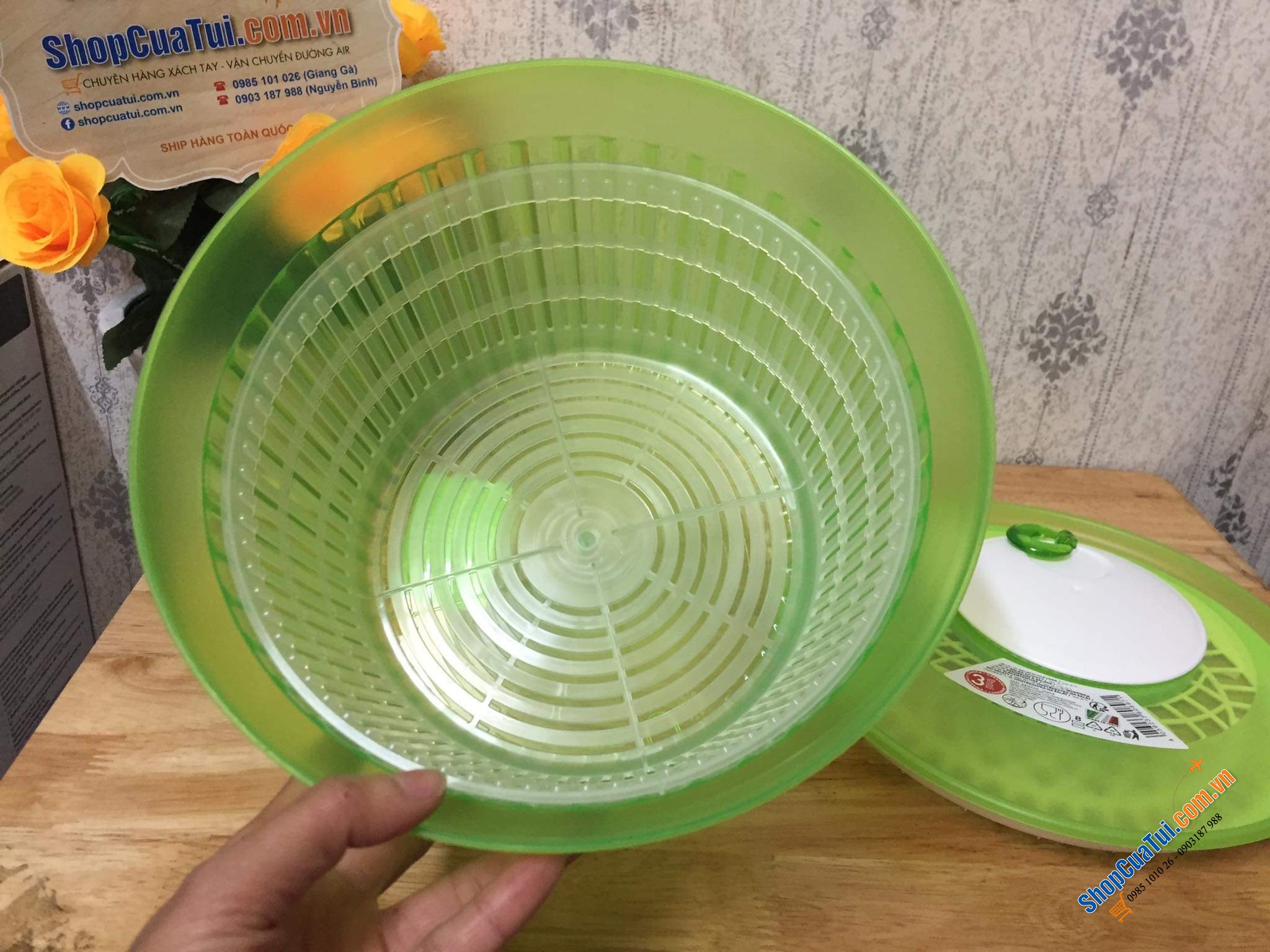 RỔ QUAY KHÔ RAU EMSA - made in Germany