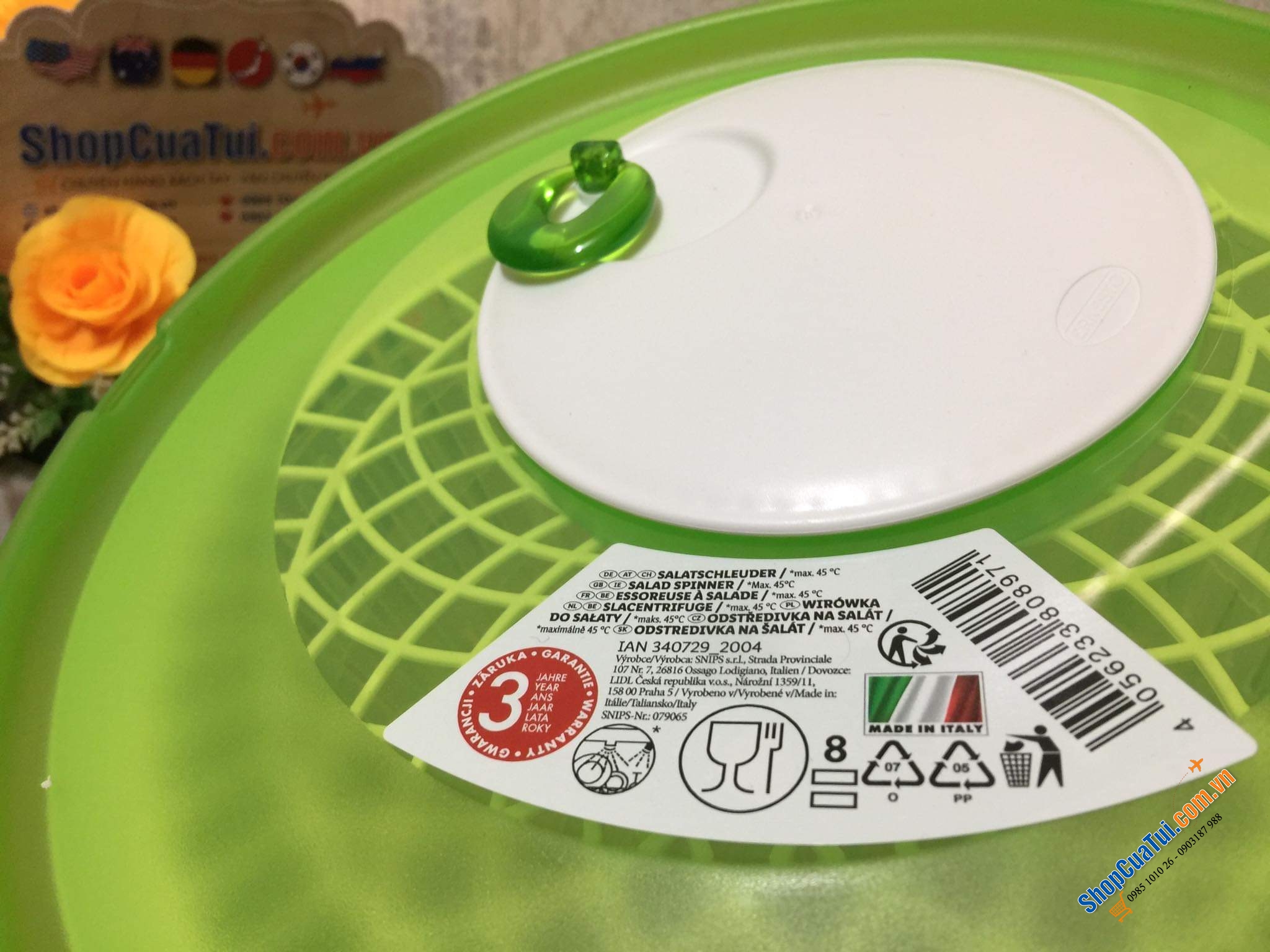 RỔ QUAY KHÔ RAU EMSA - made in Germany