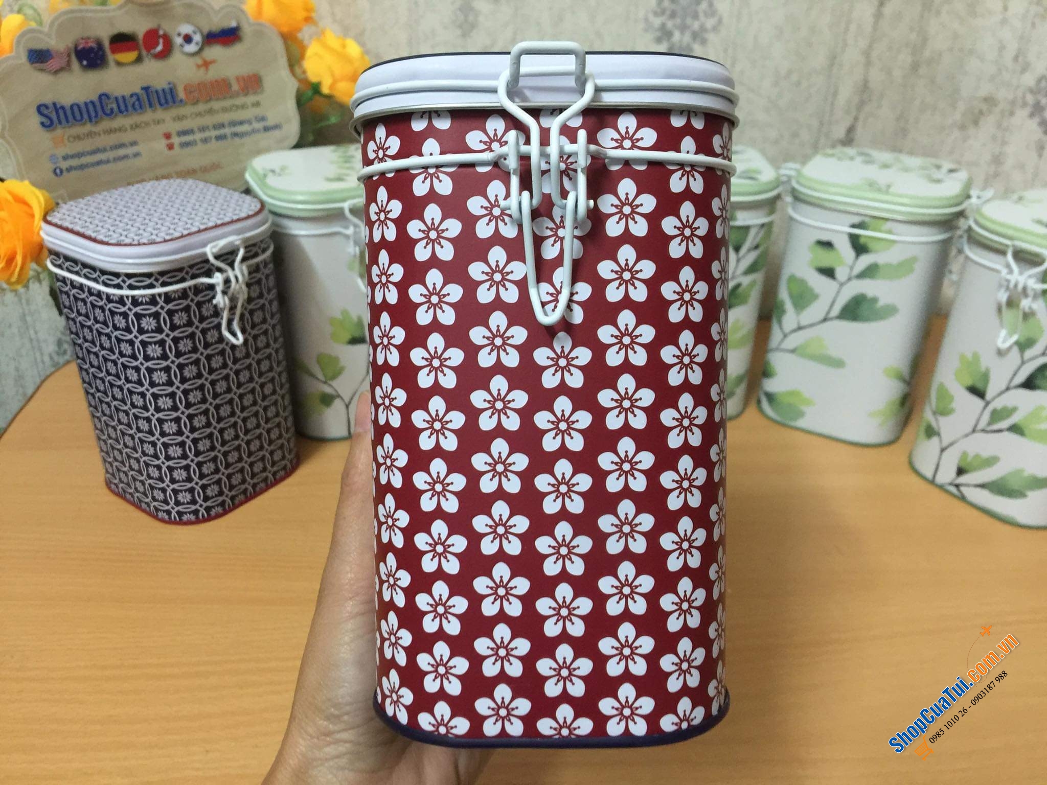 Hộp đựng cafe, trà Eigenart nội địa Đức siêu đẹp, siêu xinh.