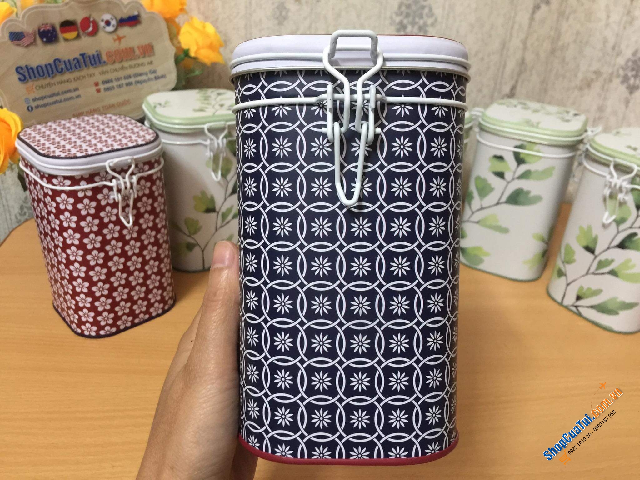 Hộp đựng cafe, trà Eigenart nội địa Đức siêu đẹp, siêu xinh.