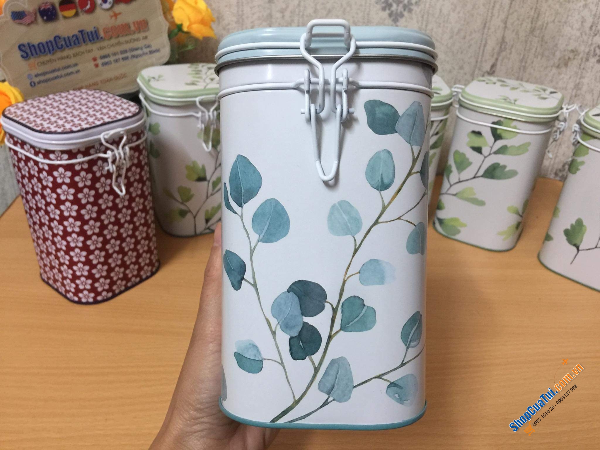 Hộp đựng cafe, trà Eigenart nội địa Đức siêu đẹp, siêu xinh.