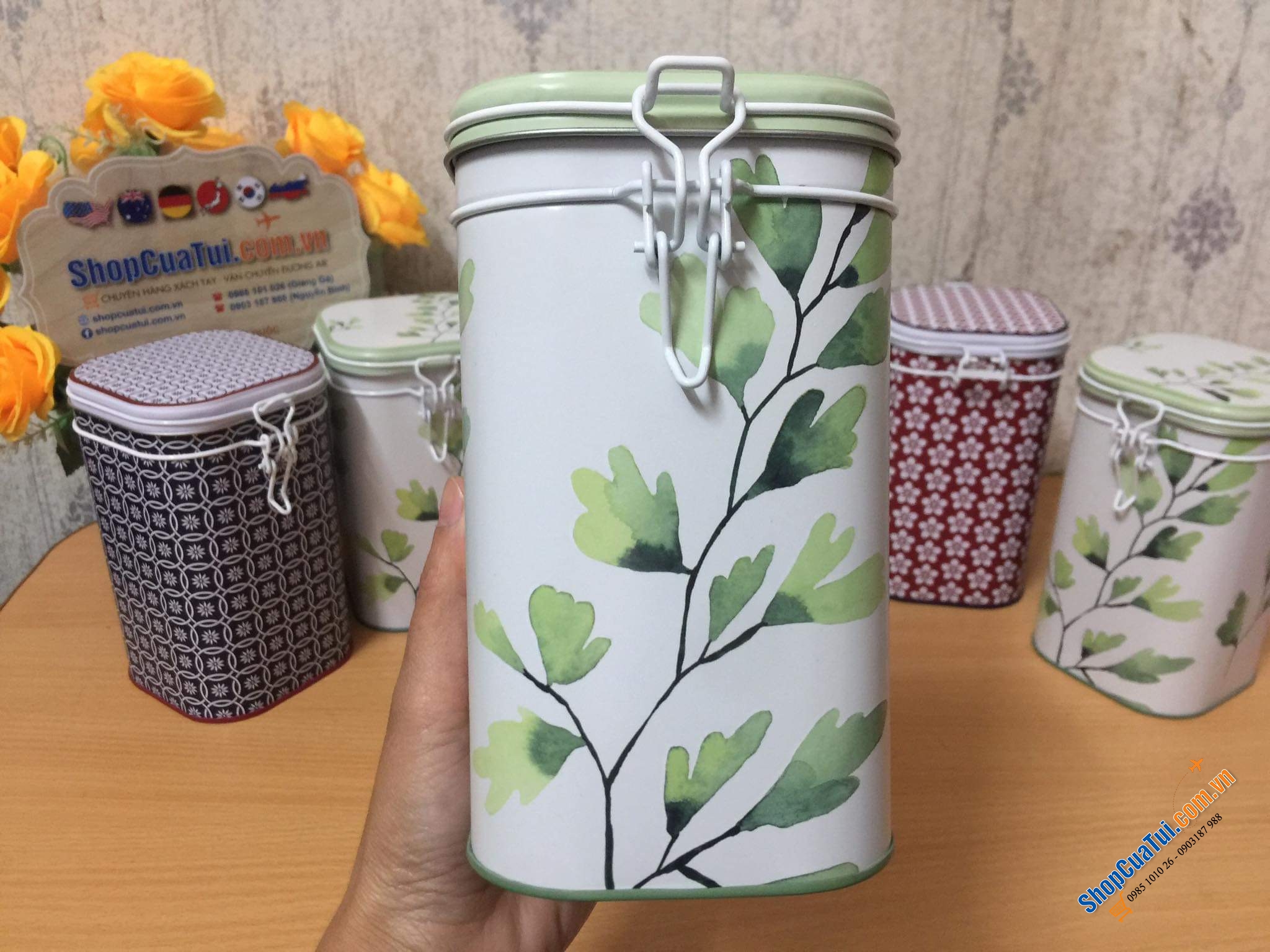 Hộp đựng cafe, trà Eigenart nội địa Đức siêu đẹp, siêu xinh.