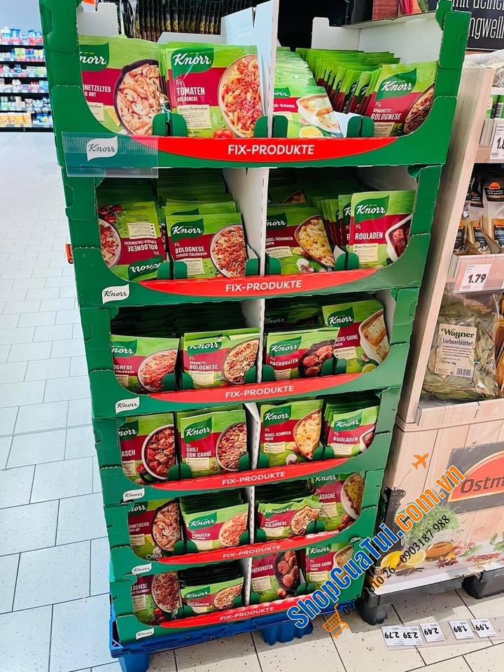 Gói gia vị Mỳ Spaghetty Ý của Knorr Đức.