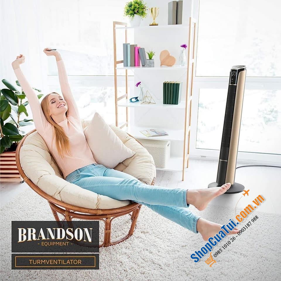 QUẠT THÁP CAO CẤP BRANDSON – CHIẾC QUẠT THÁP HIẾM HOI CHỈNH ĐƯỢC NGHIÊNG – CHẠY KHỎE NHƯNG SIÊU ÊM – MÀU SANG XỊN – GIÁ CỰC ĐẸP