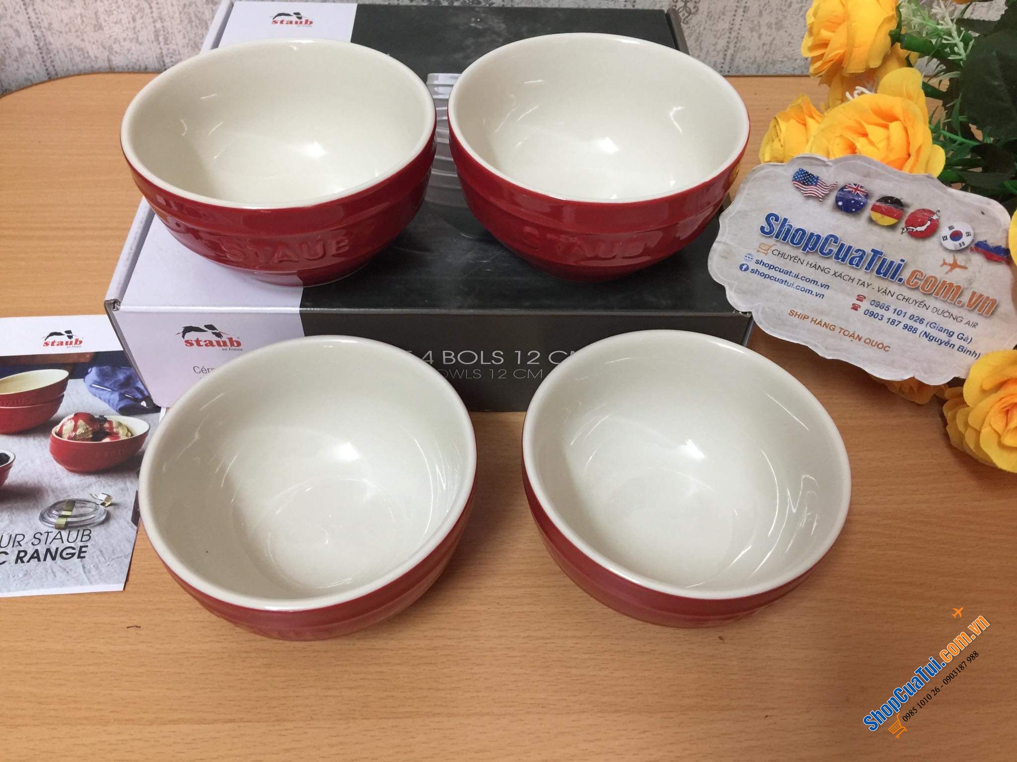 BỘ 4 BÁT STAUB 12CM 0,4L