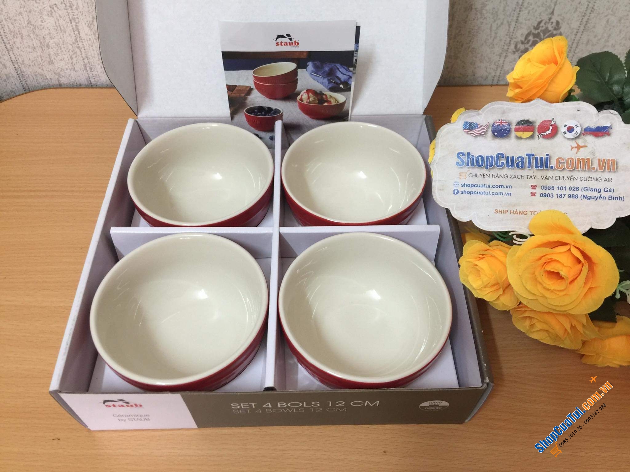 BỘ 4 BÁT STAUB 12CM 0,4L