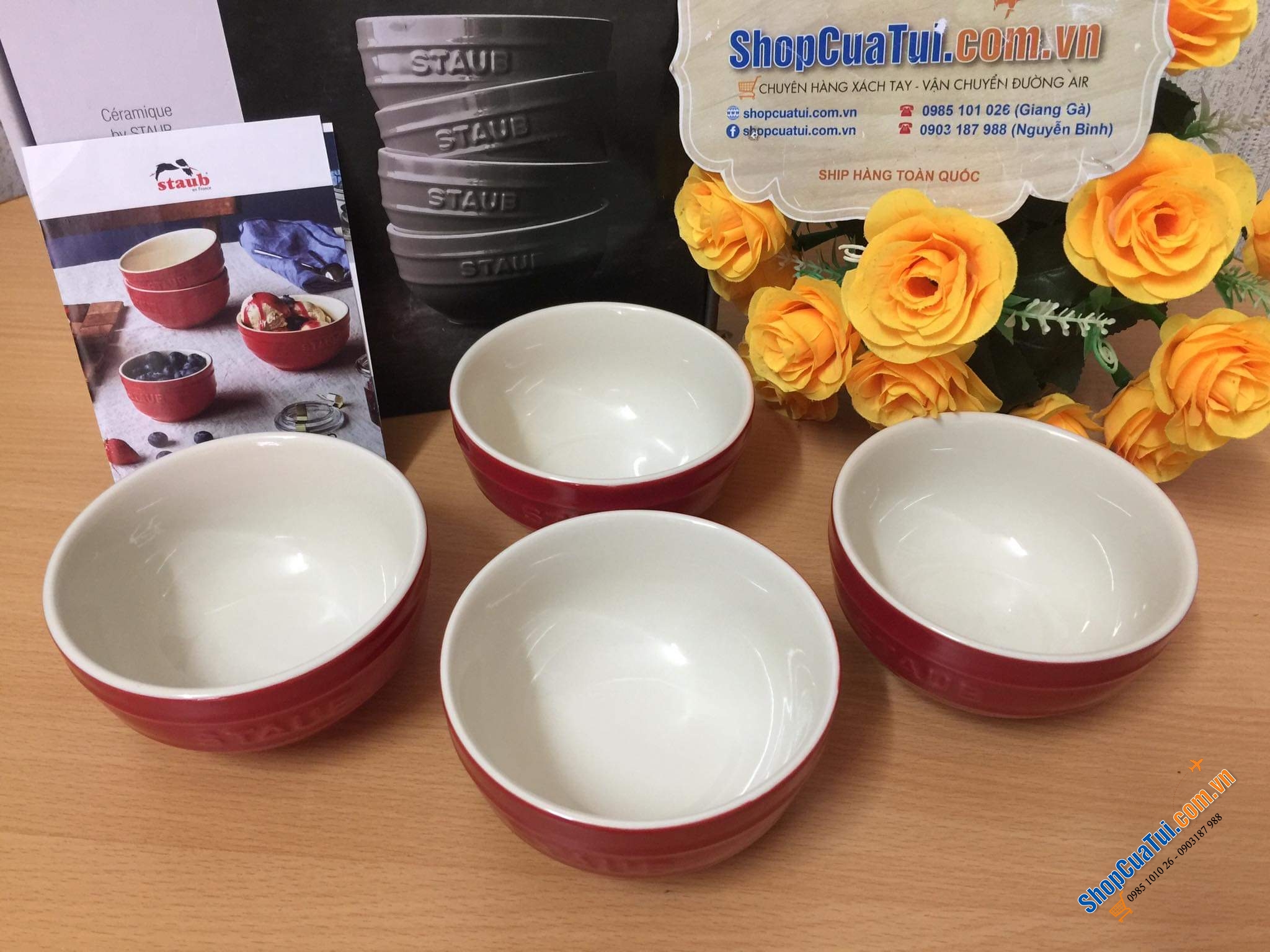 BỘ 4 BÁT STAUB 12CM 0,4L