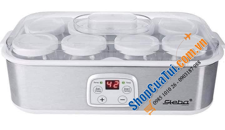 Máy làm sữa chua Steba JM3 - Model mới nhất siêu đẹp, siêu xinh với tính năng hẹn giờ và bảo vệ quá nhiệt, vô cùng đơn giản để có sữa chua chuẩn ngon, an toàn.