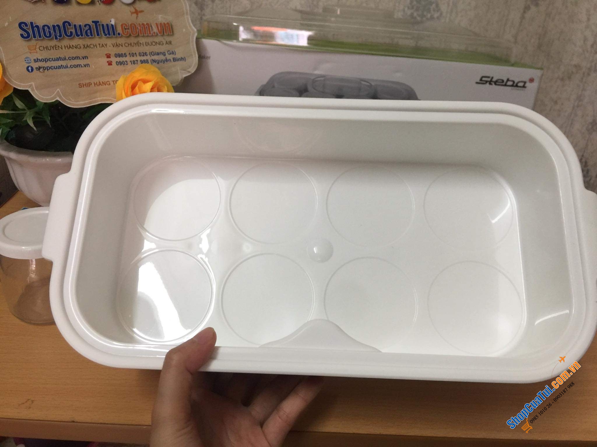 Máy làm sữa chua Steba JM3 - Model mới nhất siêu đẹp, siêu xinh với tính năng hẹn giờ và bảo vệ quá nhiệt, vô cùng đơn giản để có sữa chua chuẩn ngon, an toàn.