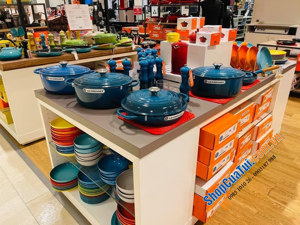 NỒI Le Creuset 20 cm màu XANH CỔ VỊT DEEP TEAL.