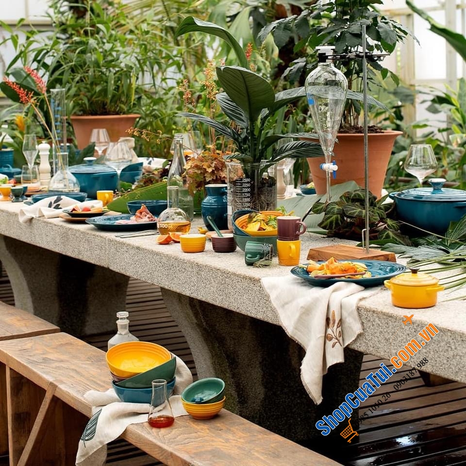 SET 4 BÁT LE CREUSET 16 CM KÈM HỘP BOTANIQUE - MUA AUTH TẠI ĐỨC ĐỦ BILL