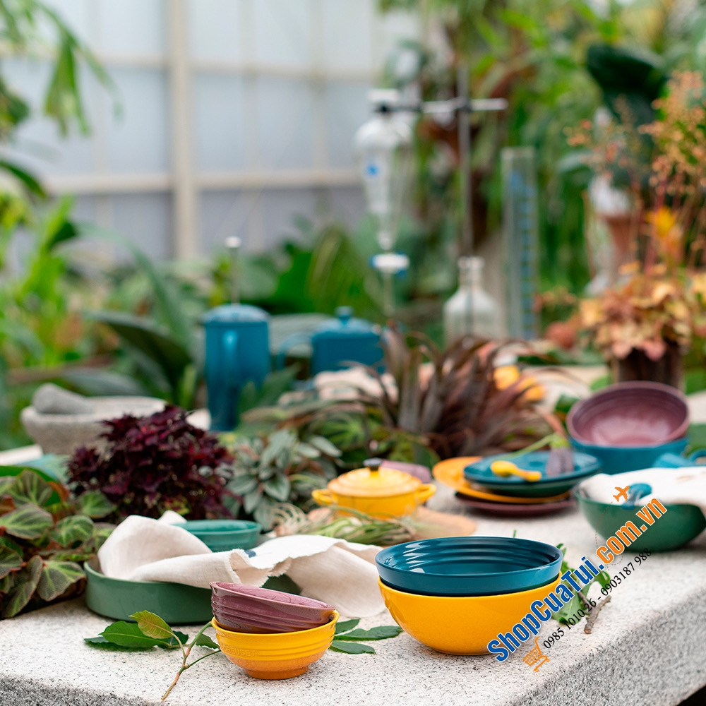 SET 4 BÁT LE CREUSET 16 CM KÈM HỘP BOTANIQUE - MUA AUTH TẠI ĐỨC ĐỦ BILL