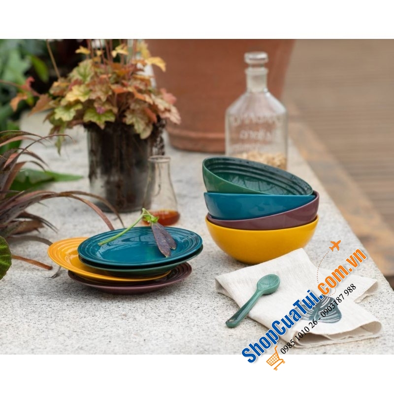 SET 4 BÁT LE CREUSET 16 CM KÈM HỘP BOTANIQUE - MUA AUTH TẠI ĐỨC ĐỦ BILL