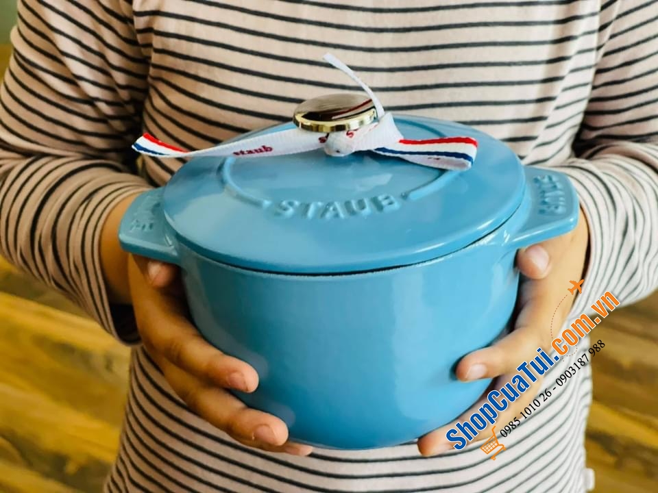 NỒI STAUB GOHAN XANH DA TRỜI 12 cm