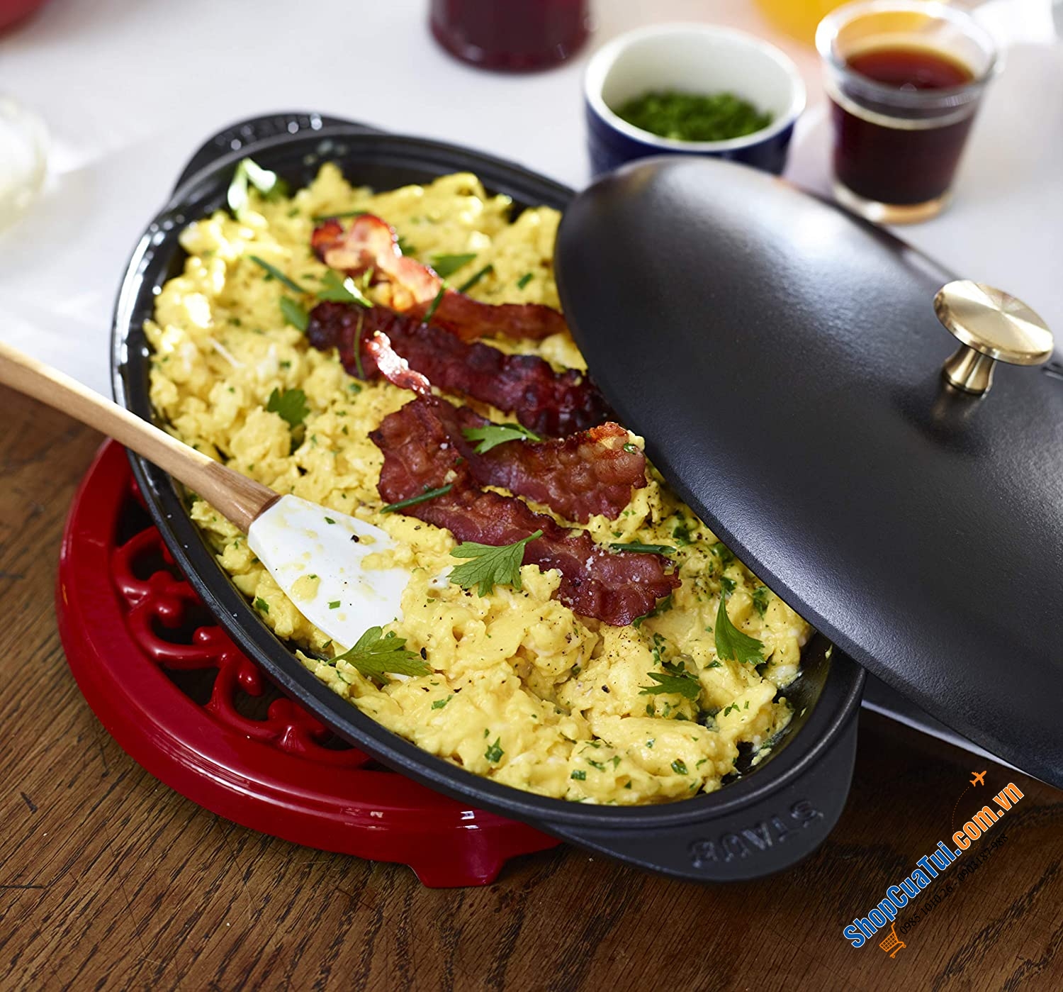 CHẢO NƯỚNG CÓ NẮP STAUB ASSIETTE CHAUDE 23 CM.