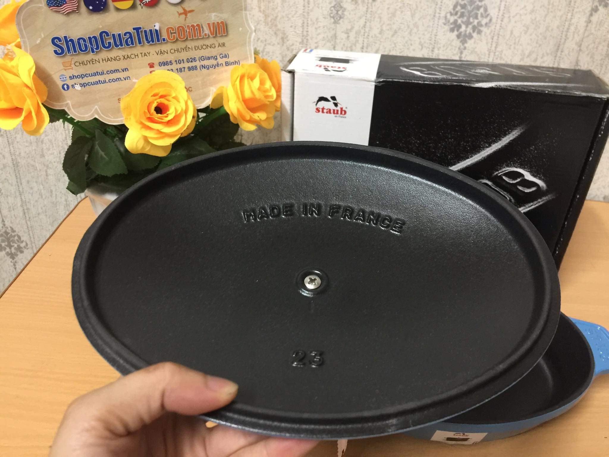 CHẢO NƯỚNG CÓ NẮP STAUB ASSIETTE CHAUDE 23 CM.