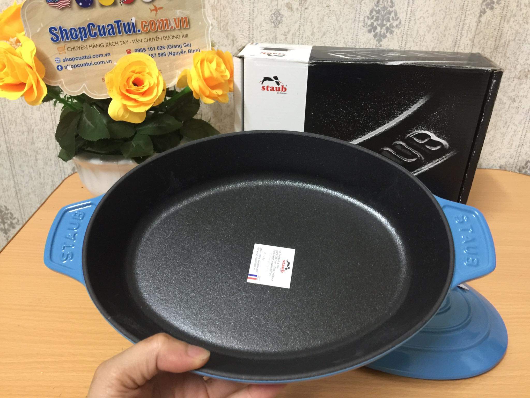 CHẢO NƯỚNG CÓ NẮP STAUB ASSIETTE CHAUDE 23 CM.