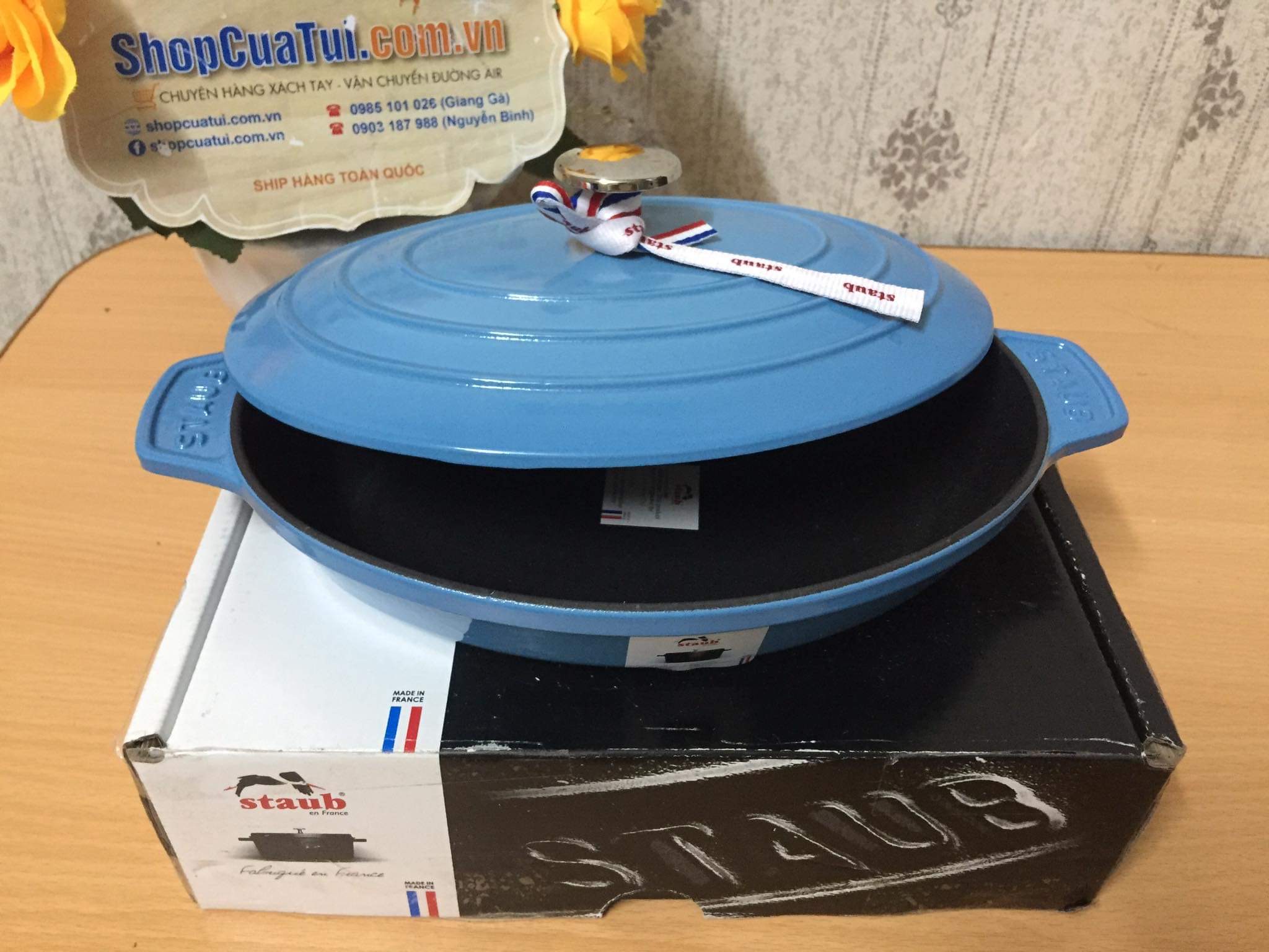 CHẢO NƯỚNG CÓ NẮP STAUB ASSIETTE CHAUDE 23 CM.