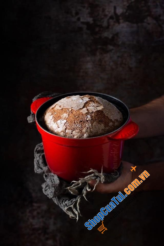 NỒI Le Creuset 18 cm Every màu ĐỎ 2 VUNG - 2 lit