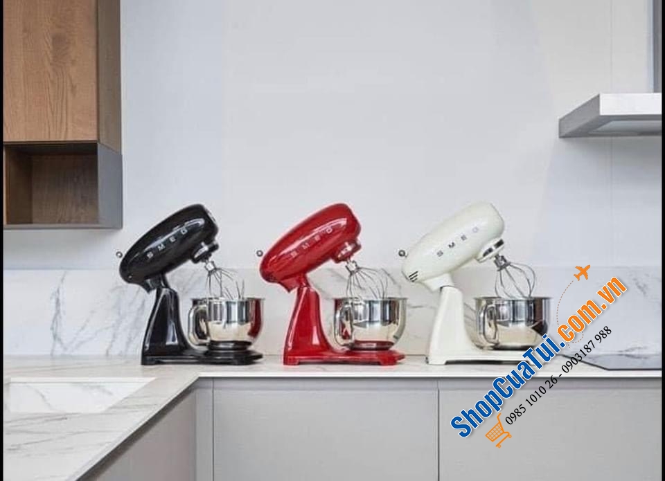 Máy trộn bột Smeg SMF03RDEU - ĐỎ TOÀN THÂN đầy phong cách