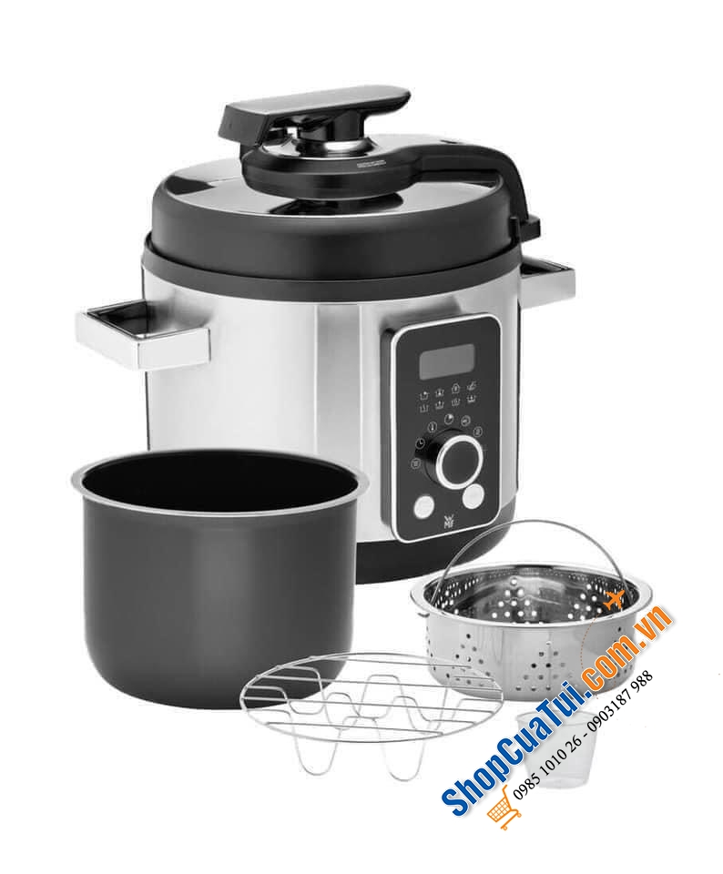 Nồi áp suất điện đa năng WMF Lono 8 trong 1. Cho các món hầm nhanh, nấu chậm tròn vị, giữ nguyên dinh dưỡng & vitamin