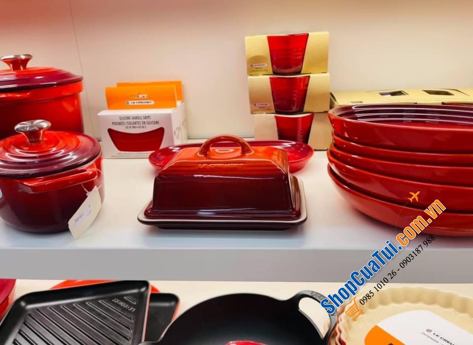 HŨ ĐỰNG BƠ LE CREUSET ĐỎ