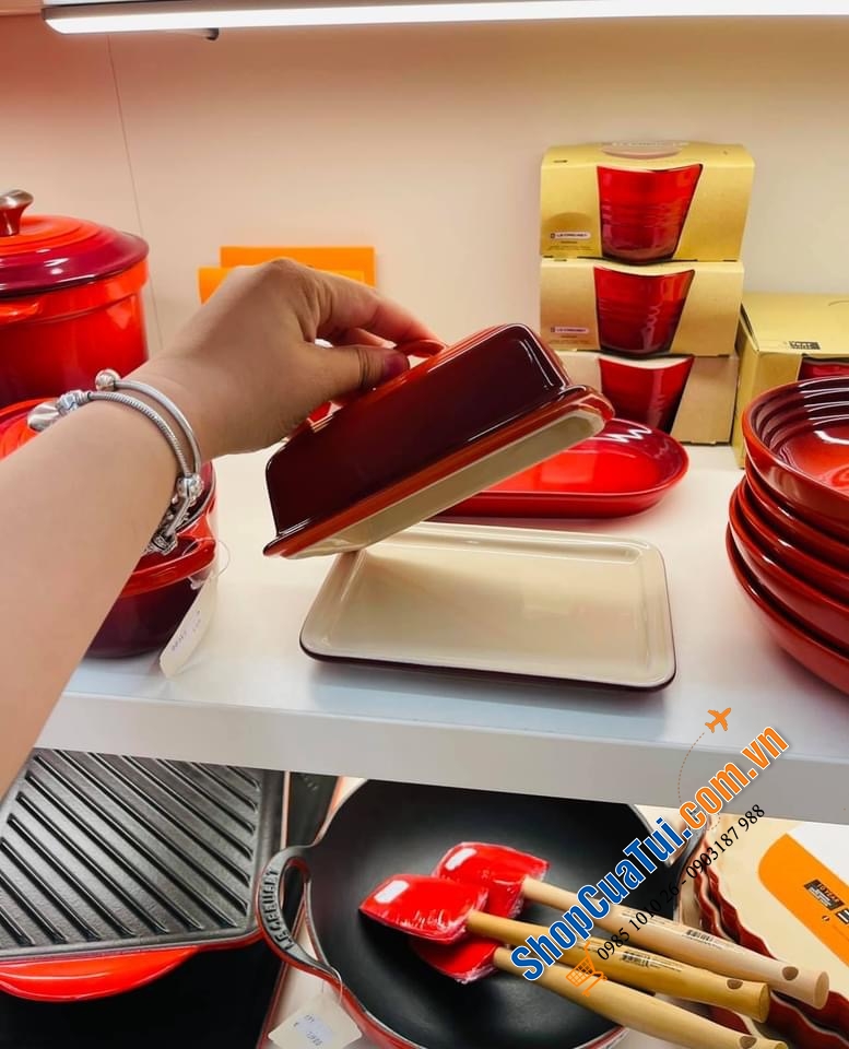 HŨ ĐỰNG BƠ LE CREUSET ĐỎ