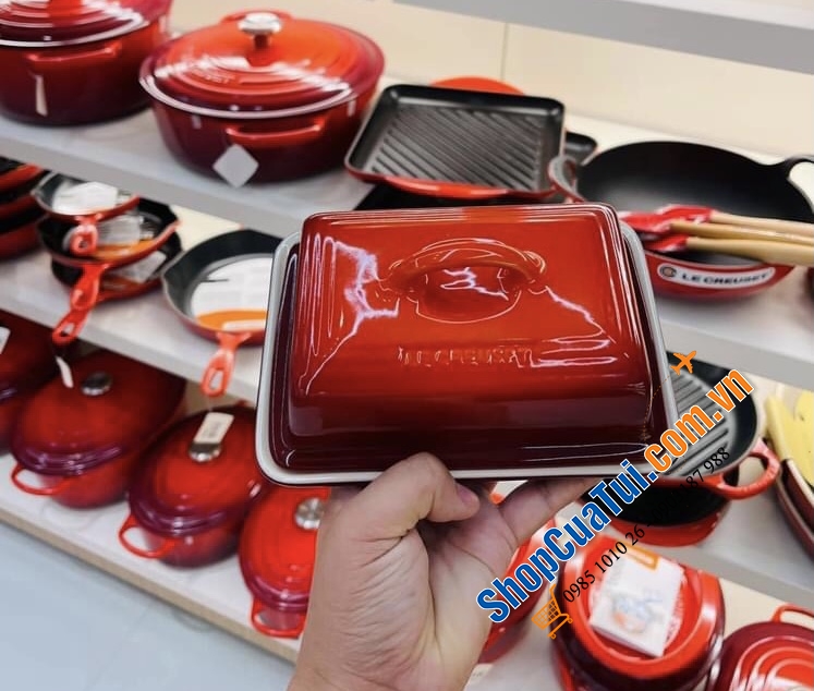 HŨ ĐỰNG BƠ LE CREUSET ĐỎ