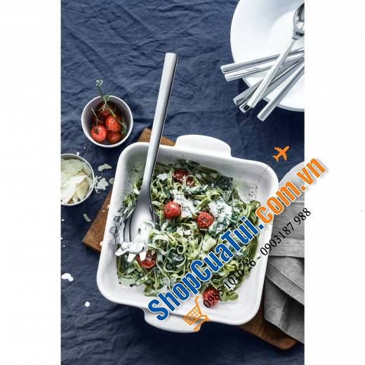 Set 6 thìa WMF NOUVA dáng ngắn 16,5cm dùng ăn cháo, ăn cơm, ăn súp