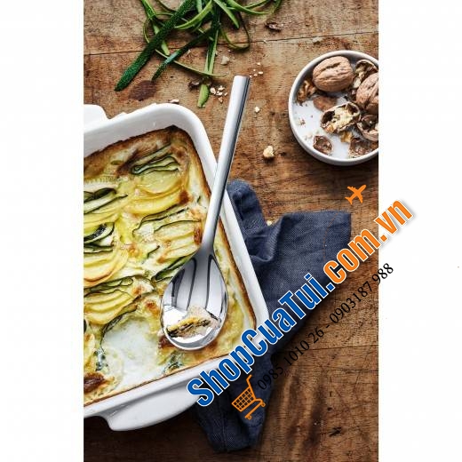 Set 6 thìa WMF NOUVA dáng ngắn 16,5cm dùng ăn cháo, ăn cơm, ăn súp