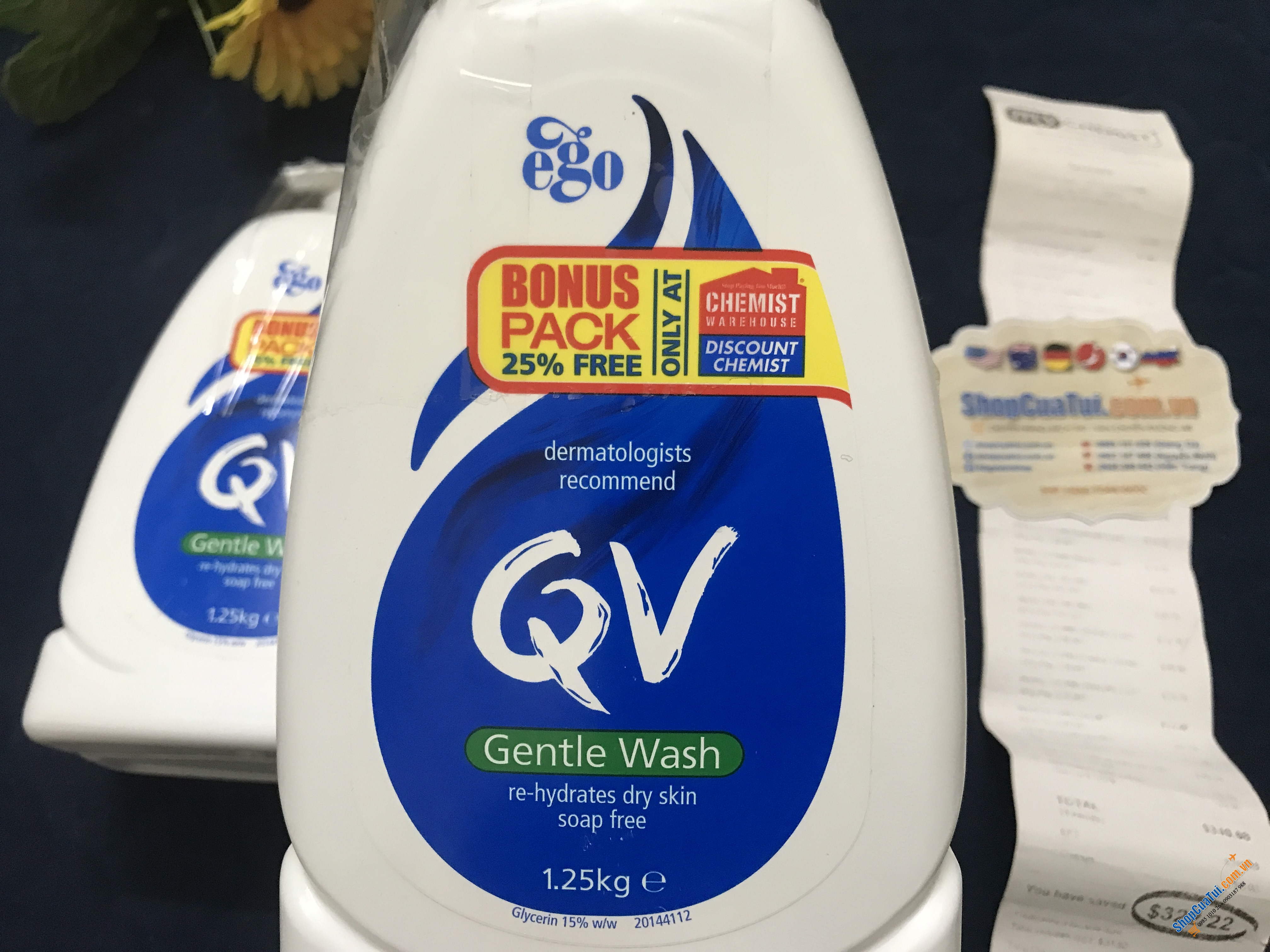 Sữa rửa mặt, sữa tắm QV Gentle Wash 1.25Kg