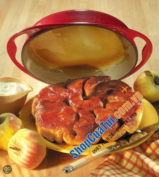 CHẢO RÁN - KHUÔN BÁNH - KHUÔN NƯỚNG LE CREUSET TATIN 25 CM - MÀU ĐỎ