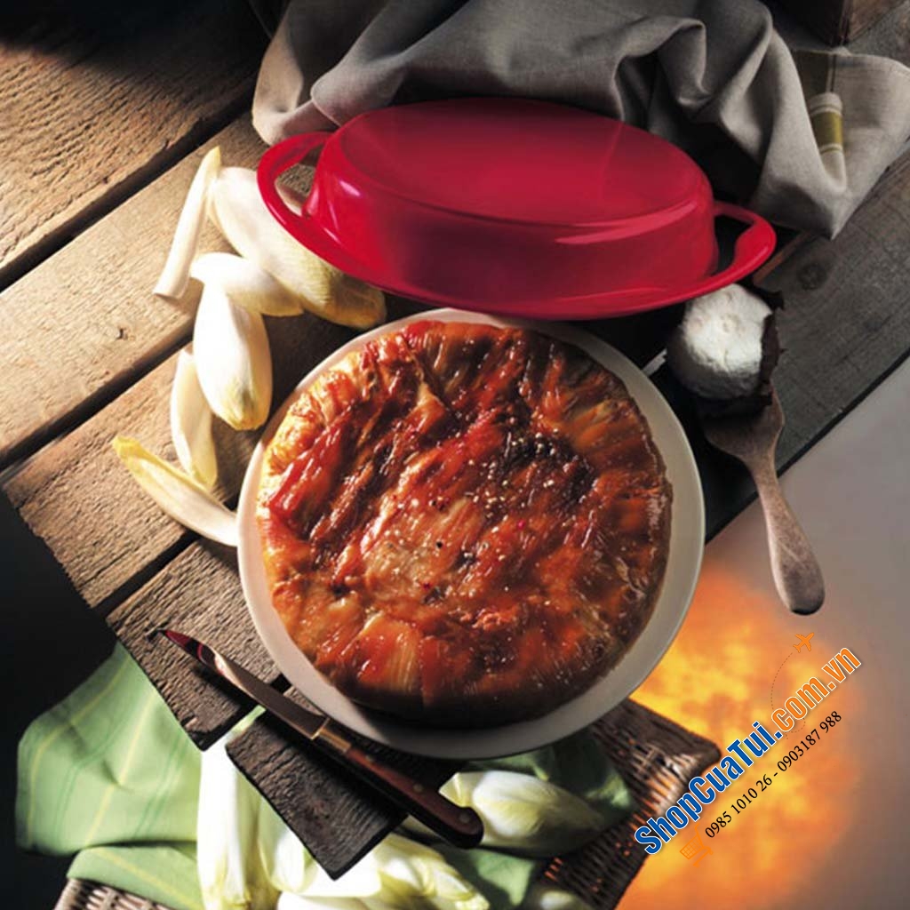 CHẢO RÁN - KHUÔN BÁNH - KHUÔN NƯỚNG LE CREUSET TATIN 25 CM - MÀU ĐỎ