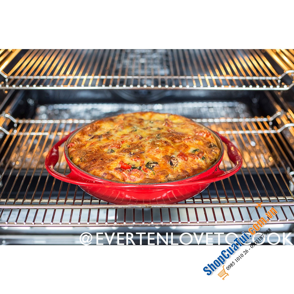 CHẢO RÁN - KHUÔN BÁNH - KHUÔN NƯỚNG LE CREUSET TATIN 25 CM - MÀU ĐỎ