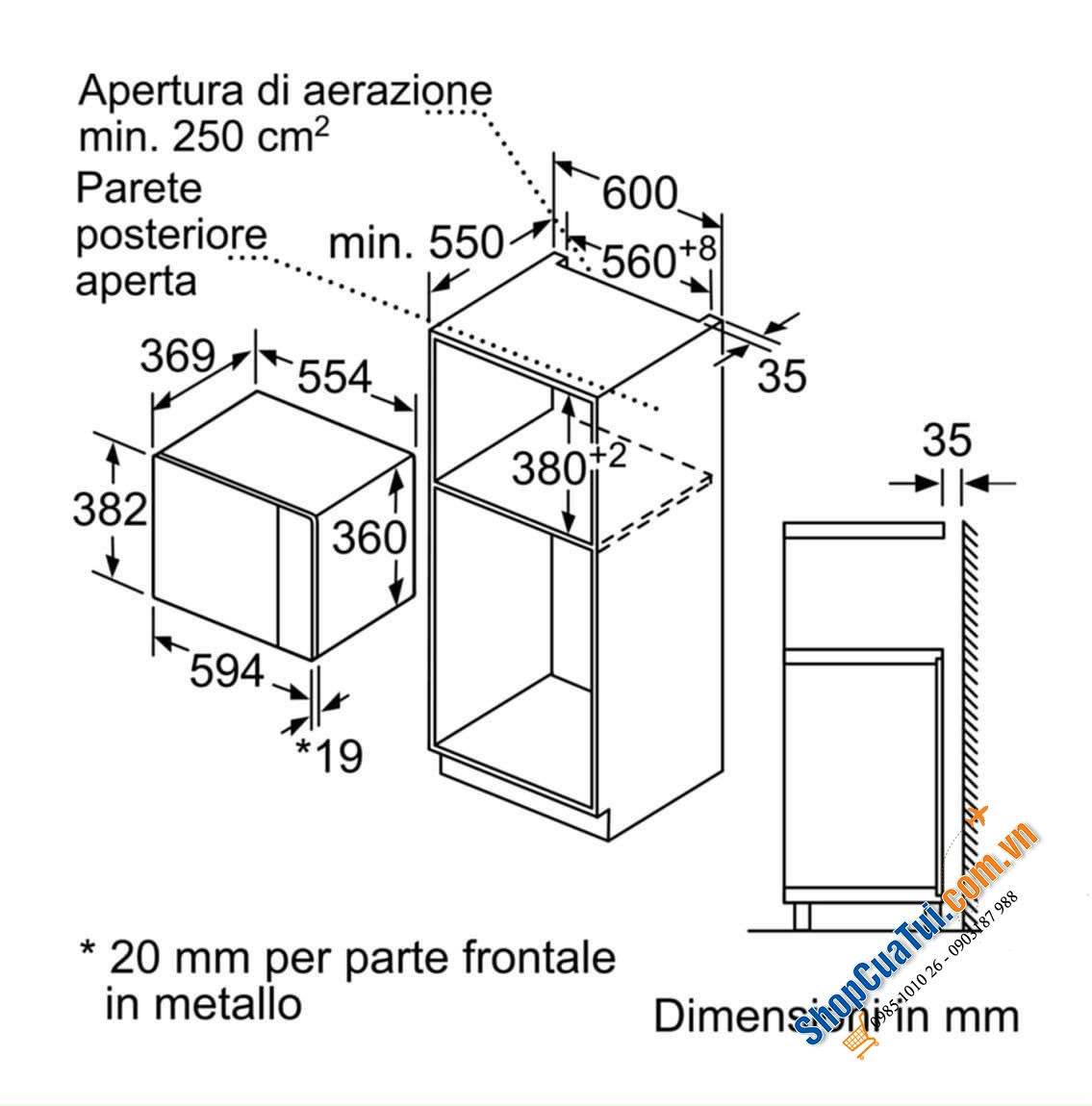 Lò vi sóng kèm nướng Bosch BEL554MS0 Serie 6 dung tích 25 lít
