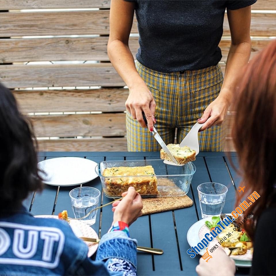 SET ÂU ĐÔI BỎ LÒ THUỶ TINH PYREX - MADE IN FRANCE.