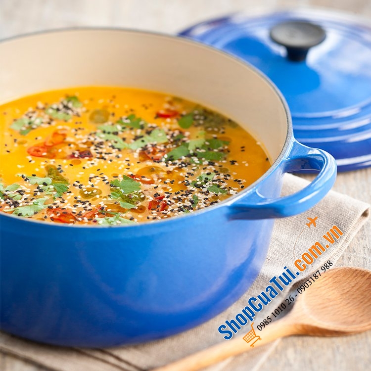 NỒI LE CREUSET MÀU XANH SIZE 18cm